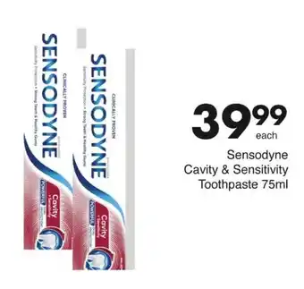 Save Sensodyne Cavity & Sensitivity Toothpaste offer