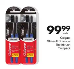 Save Colgate Slimsoft Charcoal Toothbrush Twinpack offer