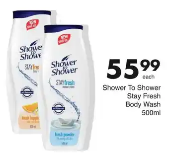 Save Shower To Shower Stay Fresh Body Wash offer