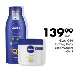 Save Nivea Q10 Firming Body Lotion/ Cream offer
