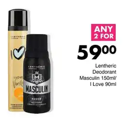 Save Lentheric Deodorant Masculin/ I Love offer