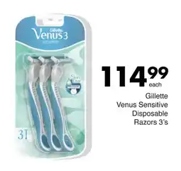 Save Gillette Venus Sensitive Disposable Razors offer