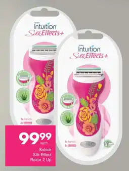 Save Schick Silk Effect Razor 2 Up offer