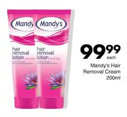 Save Mandy's Hair Removal Cream offer