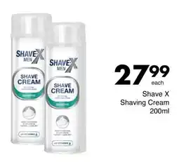 Save Shave X Shaving Cream offer