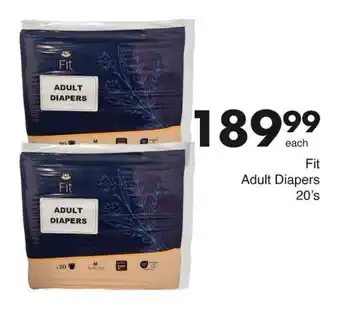 Save Fit Adult Diapers offer