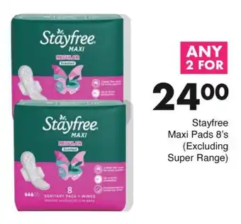 Save Stayfree Maxi Pads offer
