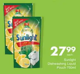 Save Sunlight Dishwashing Liquid Pouch offer