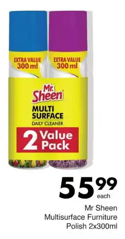 Save Mr Sheen Multisurface Furniture Polish offer