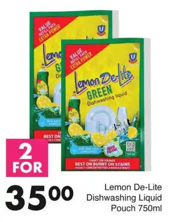 Save Lemon De-Lite Dishwashing Liquid Pouch offer
