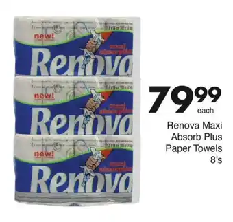 Save Renova Maxi Absorb Plus Paper Towels offer