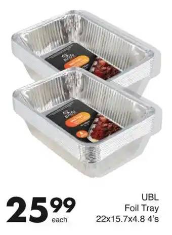 Save UBL Foil Tray offer