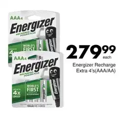 Save Energizer Recharge Extra offer