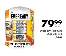 Save Eveready Platinum Lr03 Bp6 offer