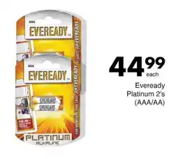 Save Eveready Platinum AAA/AA offer