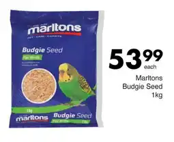 Save Marltons Budgie Seed offer