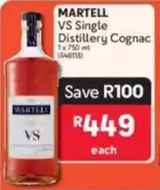 Makro MARTELL VS Single Distillery Cognac offer