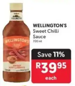 Makro WELLINGTON'S Sweet Chilli Sauce offer