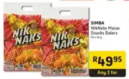 Makro SIMBA NikNaks Maize Snacks Balers offer