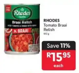 Makro RHODES Tomato Braai Relish offer