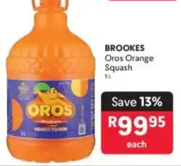 Makro BROOKES Oros Orange Squash offer