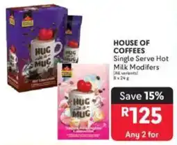 Makro HOUSE OF COFFEES Single Serve Hot Milk Modifers offer