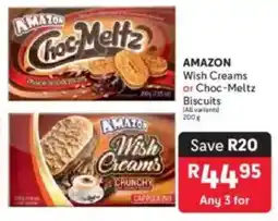 Makro AMAZON Wish Creams or Choc-Meltz Biscuits offer