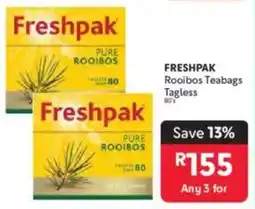 Makro FRESHPAK Rooibos Teabags Tagless offer