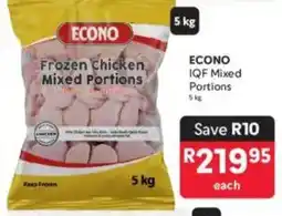 Makro ECONO IQF Mixed Portions offer