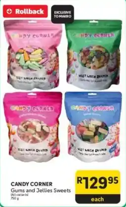 Makro CANDY CORNER Gums and Jellies Sweets offer