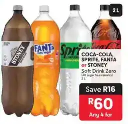 Makro COCA-COLA SPRITE, FANTA or STONEY Soft Drink Zero offer