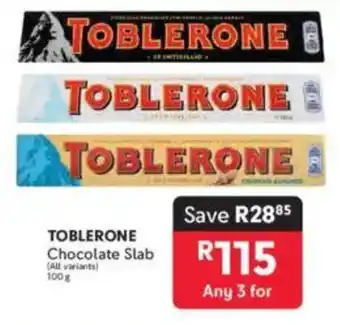 Makro TOBLERONE Chocolate Slab offer