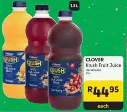 Makro CLOVER Krush Fruit Juice offer