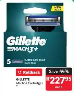 Makro GILLETTE Mach3+ Cartridges offer