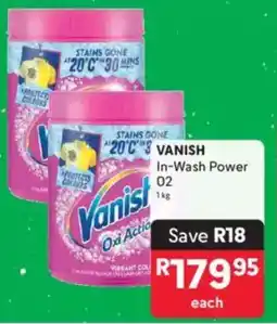 Makro VANISH In-Wash Power 02 offer