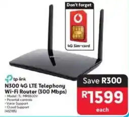 Makro Tp-link N300 4G LTE Telephony Wi-Fi Router 300 Mbps offer