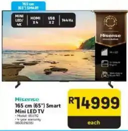Makro Hisense 165 cm 65" Smart Mini LED TV offer