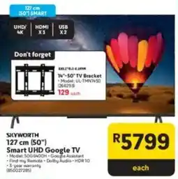 Makro SKYWORTH 127 cm 50" Smart UHD Google TV offer