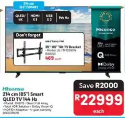 Makro Hisense 214 cm 85" Smart QLED TV 144 Hz offer