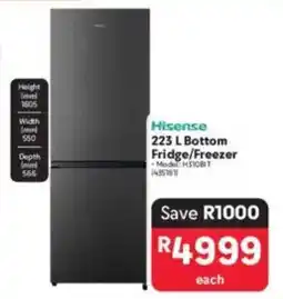 Makro Hisense Bottom Fridge/ Freezer offer