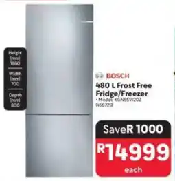 Makro BOSCH Frost Free Fridge/ Freezer offer