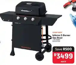 Megamaster Inferno 3-Burner Gas Braai