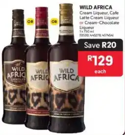 Makro WILD AFRICA Cream Liqueur, Cafe Latte Cream Liqueur or Cream-Chocolate Liqueur offer