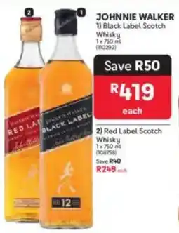 Makro JOHNNIE WALKER Black Label Scotch Whisky offer