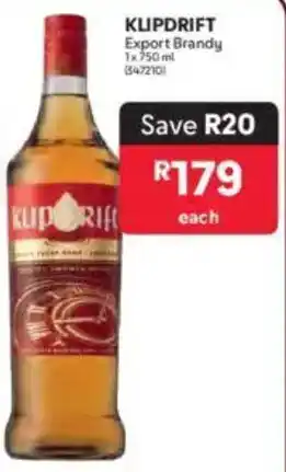 Makro KLIPDRIFT Export Brandy offer