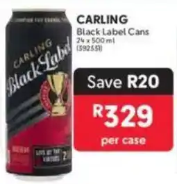 Makro CARLING Black Label Cans offer