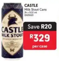 Makro CASTLE Milk Stout Cans offer