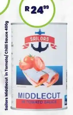 Super Save Sailors Middlecut in Tomato/ Chilli Sauce offer