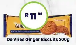 Super Save De Vries Ginger Biscuits offer