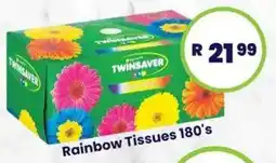 Super Save Twinsaver Rainbow Tissues offer